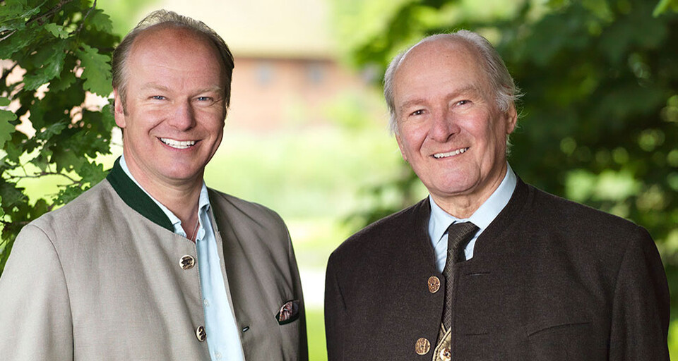 Claus and Stefan Hipp, owners of HiPP